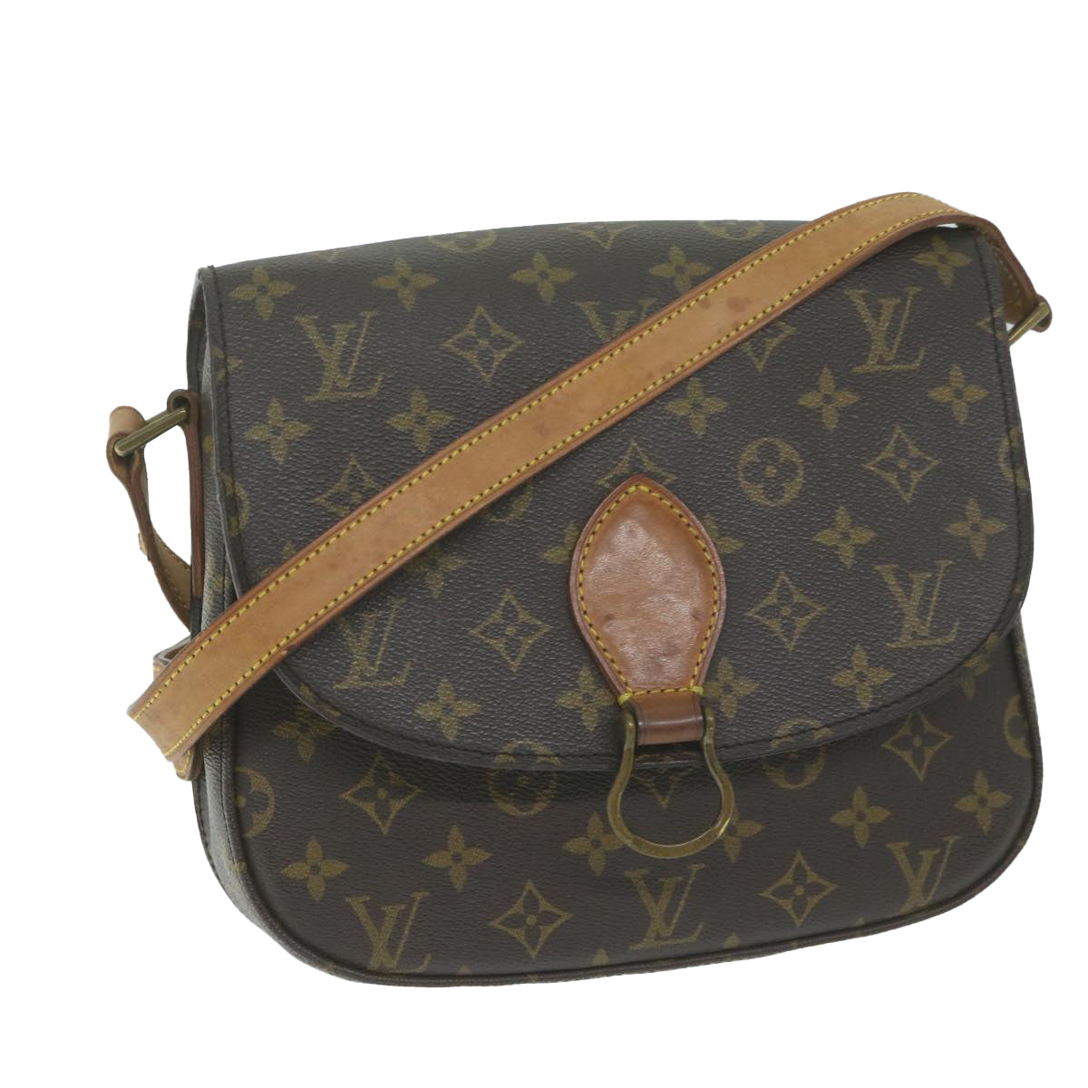 LOUIS VUITTON Monogram Saint Cloud GM Shoulder Bag M51242 LV Auth yk10136