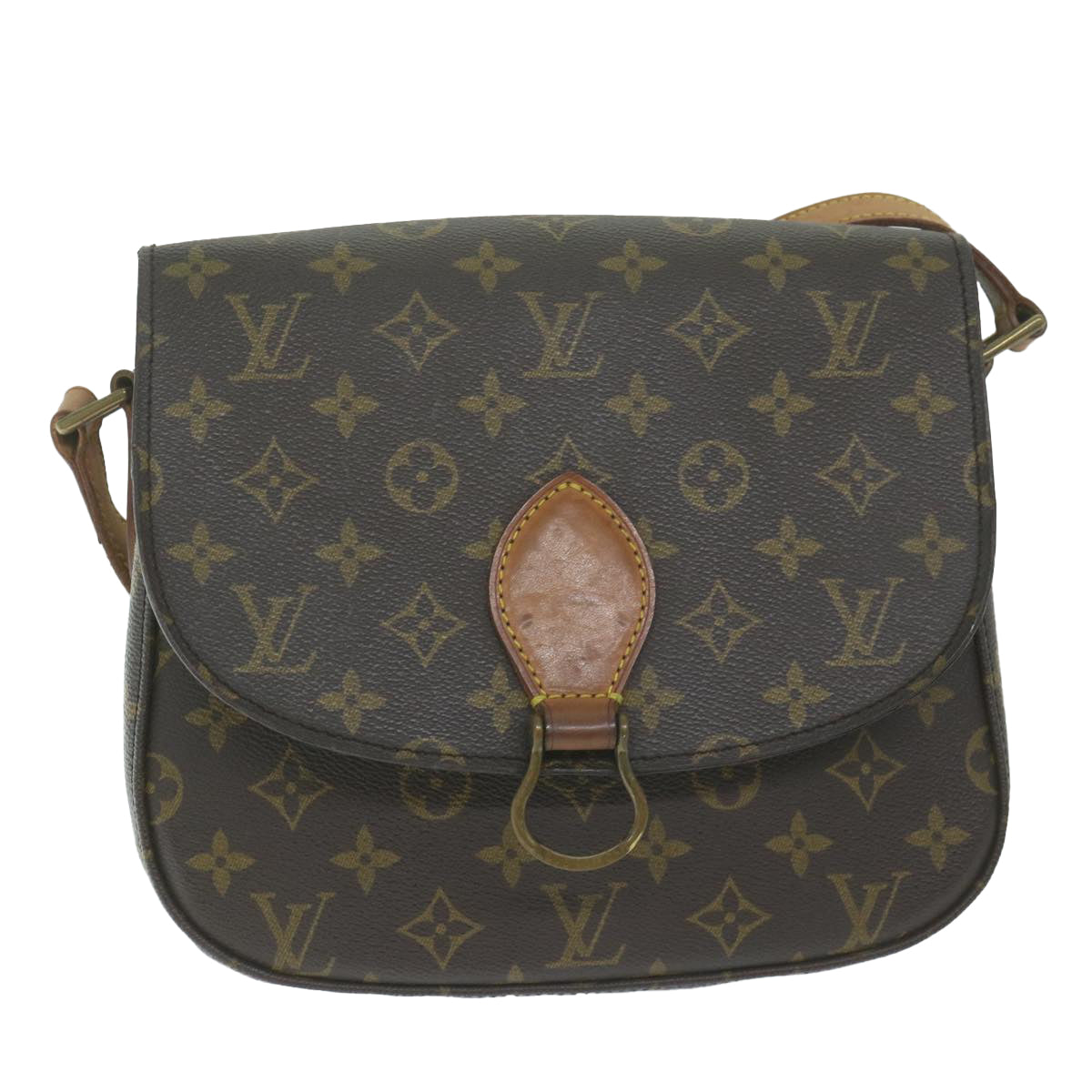 LOUIS VUITTON Monogram Saint Cloud GM Shoulder Bag M51242 LV Auth yk10136