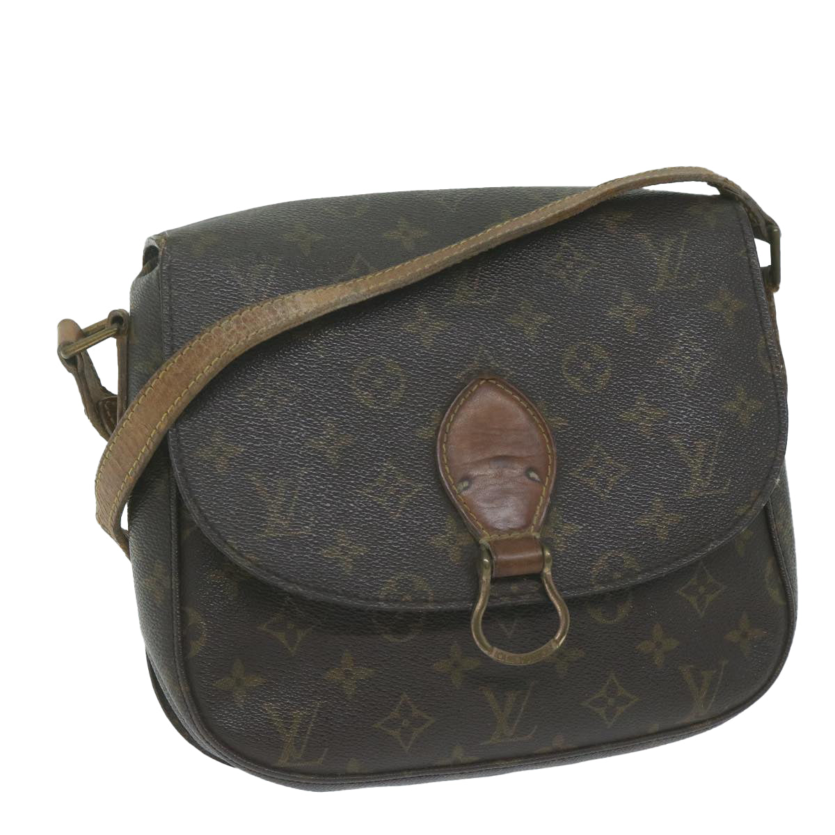 LOUIS VUITTON Monogram Saint Cloud GM Shoulder Bag M51242 LV Auth yk10137