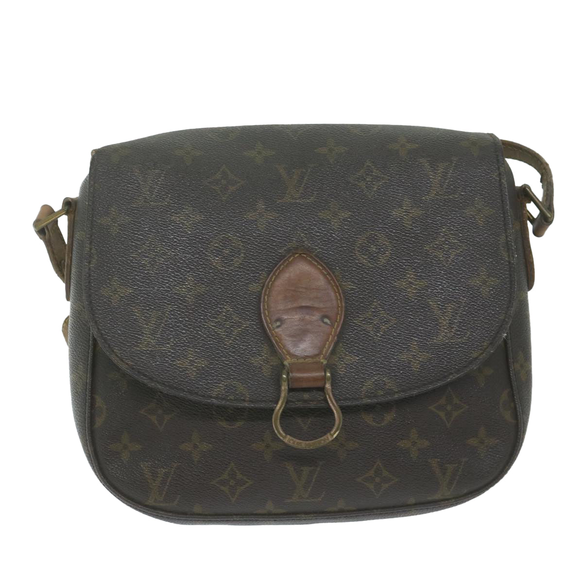 LOUIS VUITTON Monogram Saint Cloud GM Shoulder Bag M51242 LV Auth yk10137