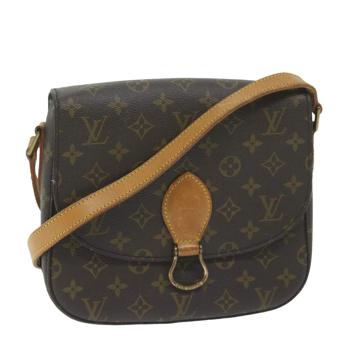 LOUIS VUITTON Monogram Saint Cloud GM Shoulder Bag M51242 LV Auth yk10138