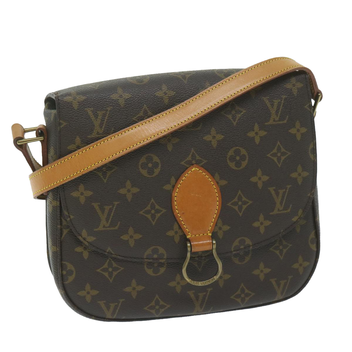 LOUIS VUITTON Monogram Saint Cloud GM Shoulder Bag M51242 LV Auth yk10146