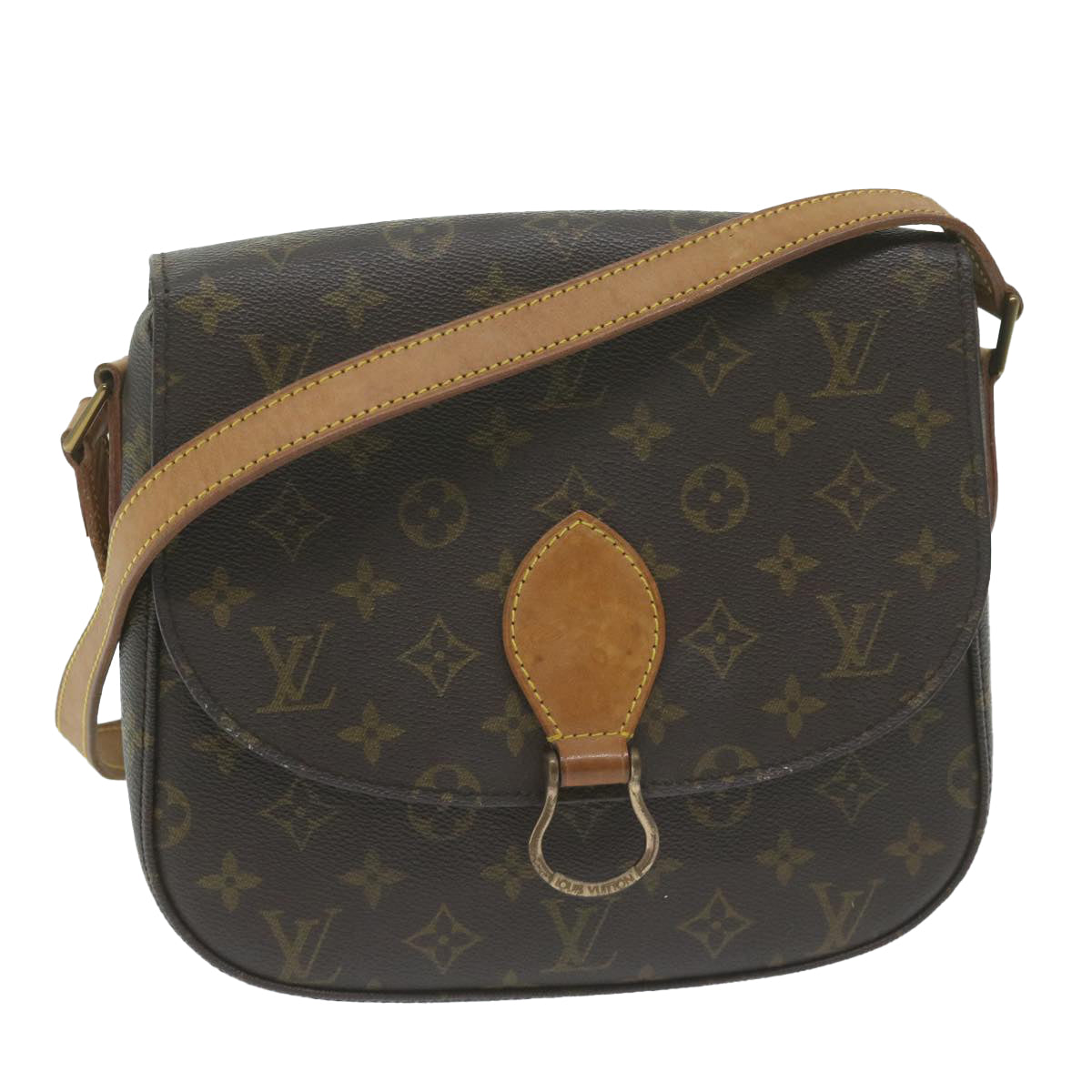 LOUIS VUITTON Monogram Saint Cloud GM Shoulder Bag M51242 LV Auth yk10154