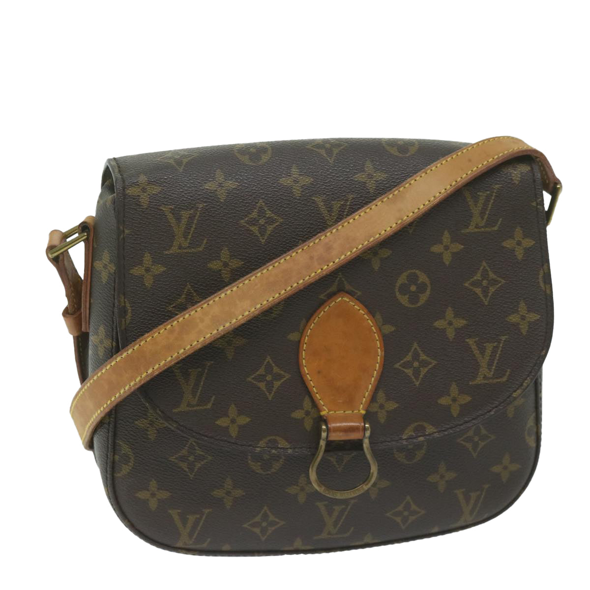 LOUIS VUITTON Monogram Saint Cloud GM Shoulder Bag M51242 LV Auth yk10155