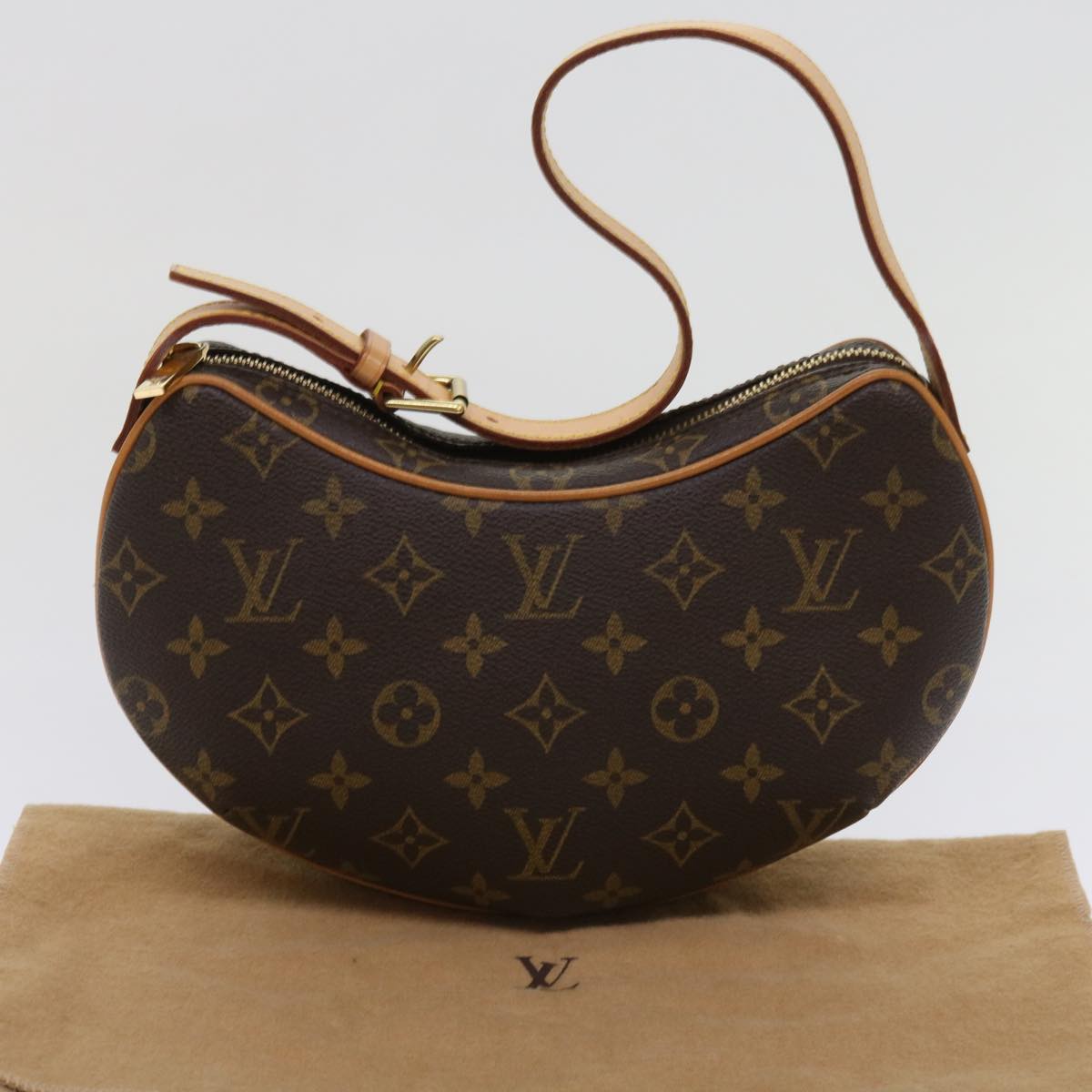 LOUIS VUITTON Monogram Pochette Croissant Shoulder Bag M51510 LV Auth yk10193A