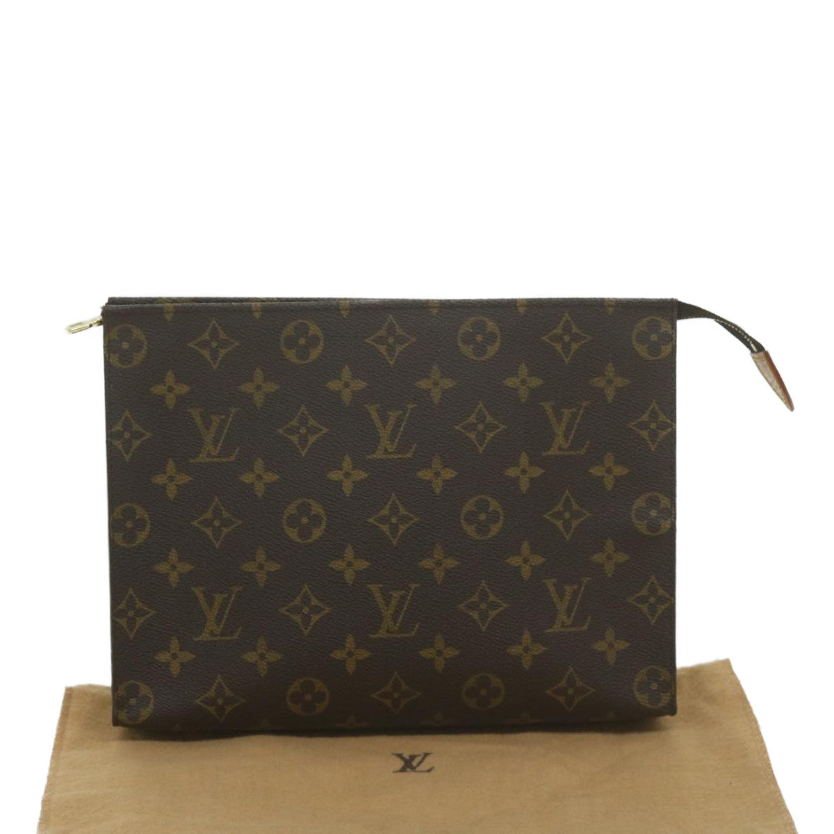 LOUIS VUITTON Monogram Poche Toilette 26 Pouch M47542 LV Auth yk10200