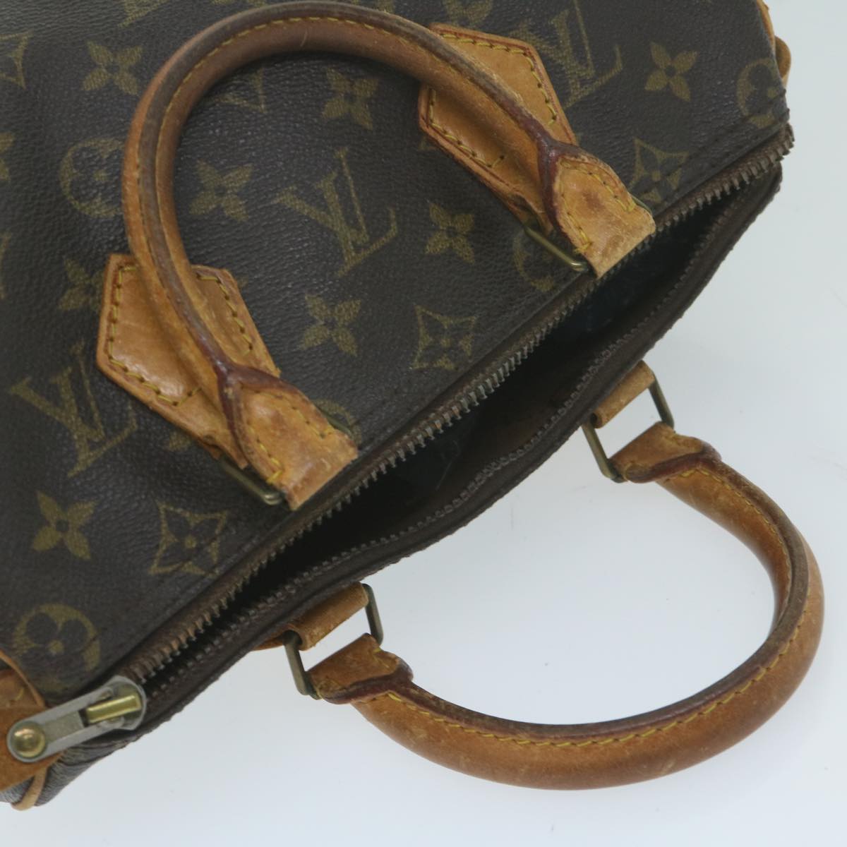 LOUIS VUITTON Monogram Speedy 25 Hand Bag M41528 LV Auth yk10203