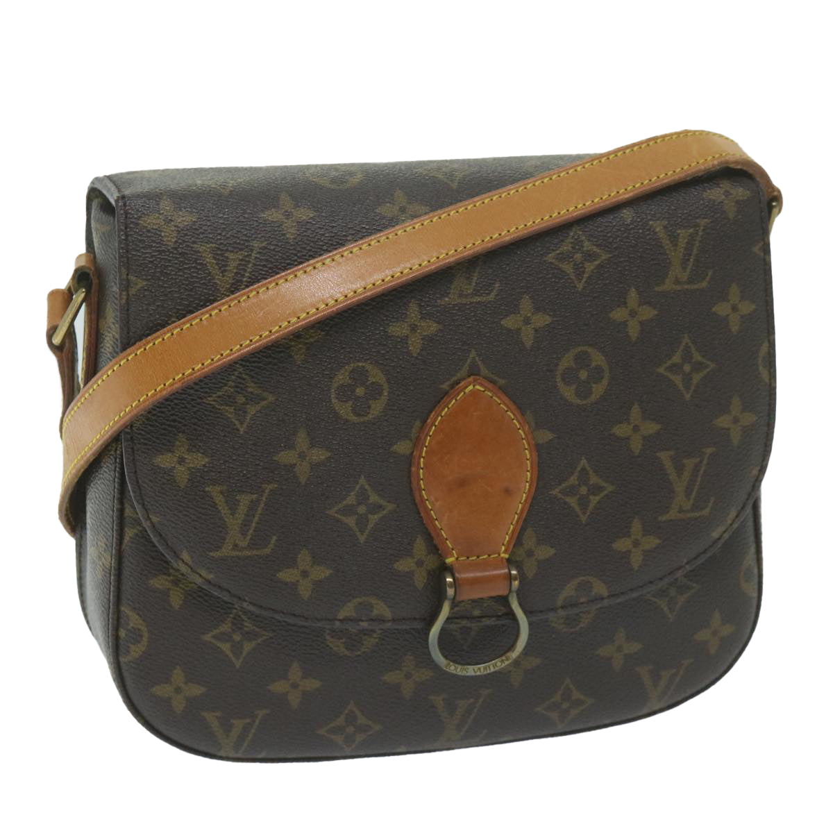 LOUIS VUITTON Monogram Saint Cloud GM Shoulder Bag M51242 LV Auth yk10218