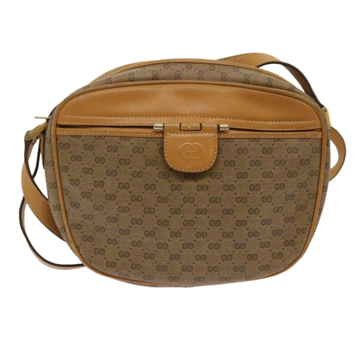 GUCCI Micro GG Supreme Shoulder Bag Beige 007 256 0024 Auth yk10229