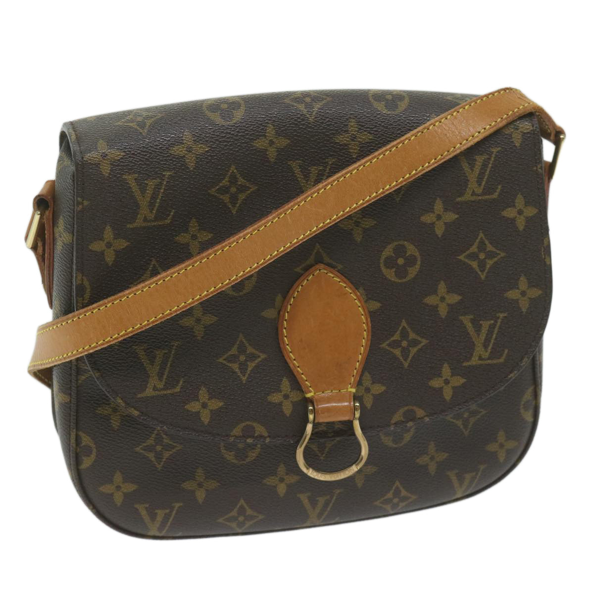 LOUIS VUITTON Monogram Saint Cloud GM Shoulder Bag M51242 LV Auth yk10290