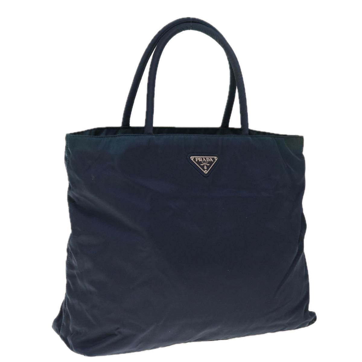 PRADA Hand Bag Nylon Navy Auth yk10300