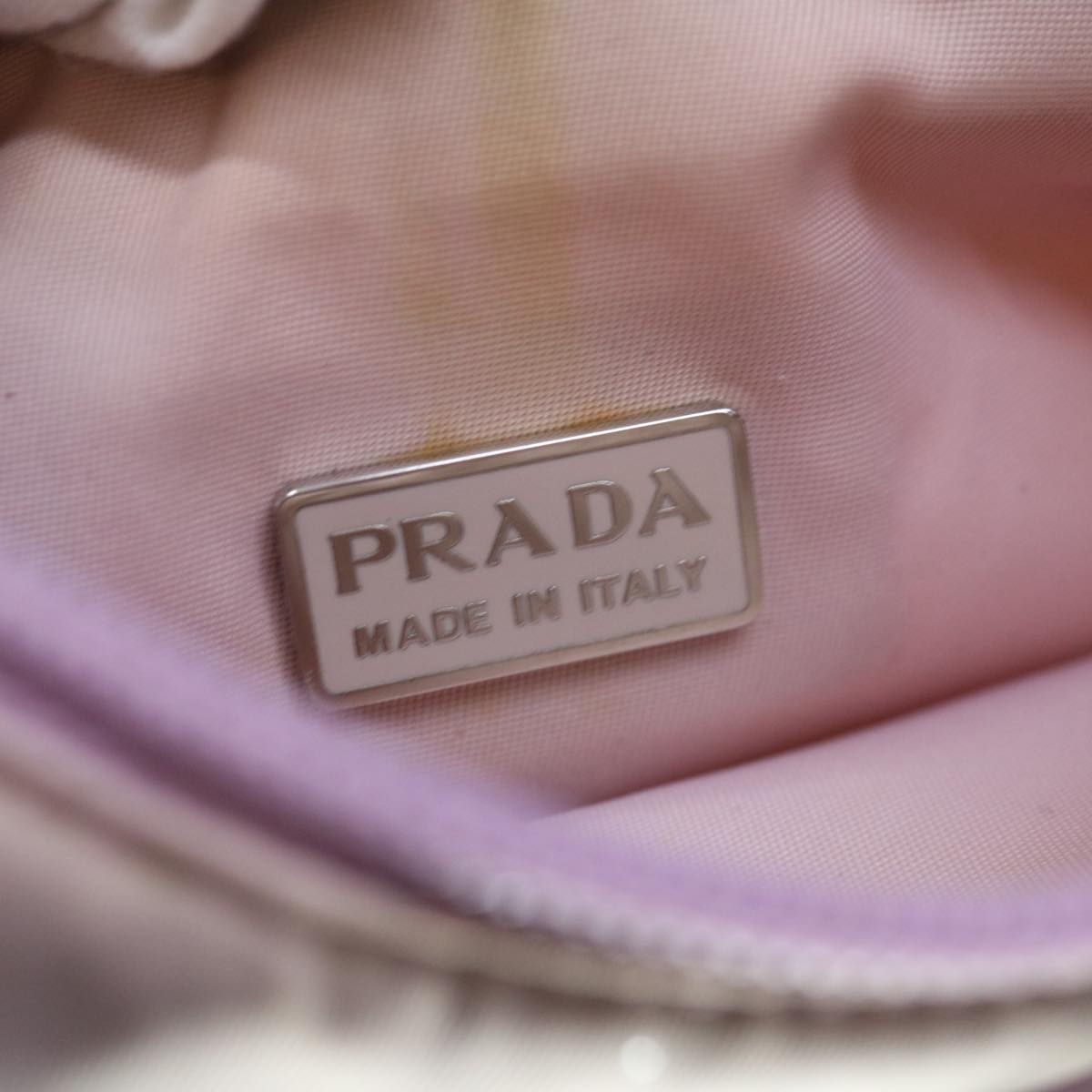 PRADA Hand Bag Nylon Pink Auth yk10304