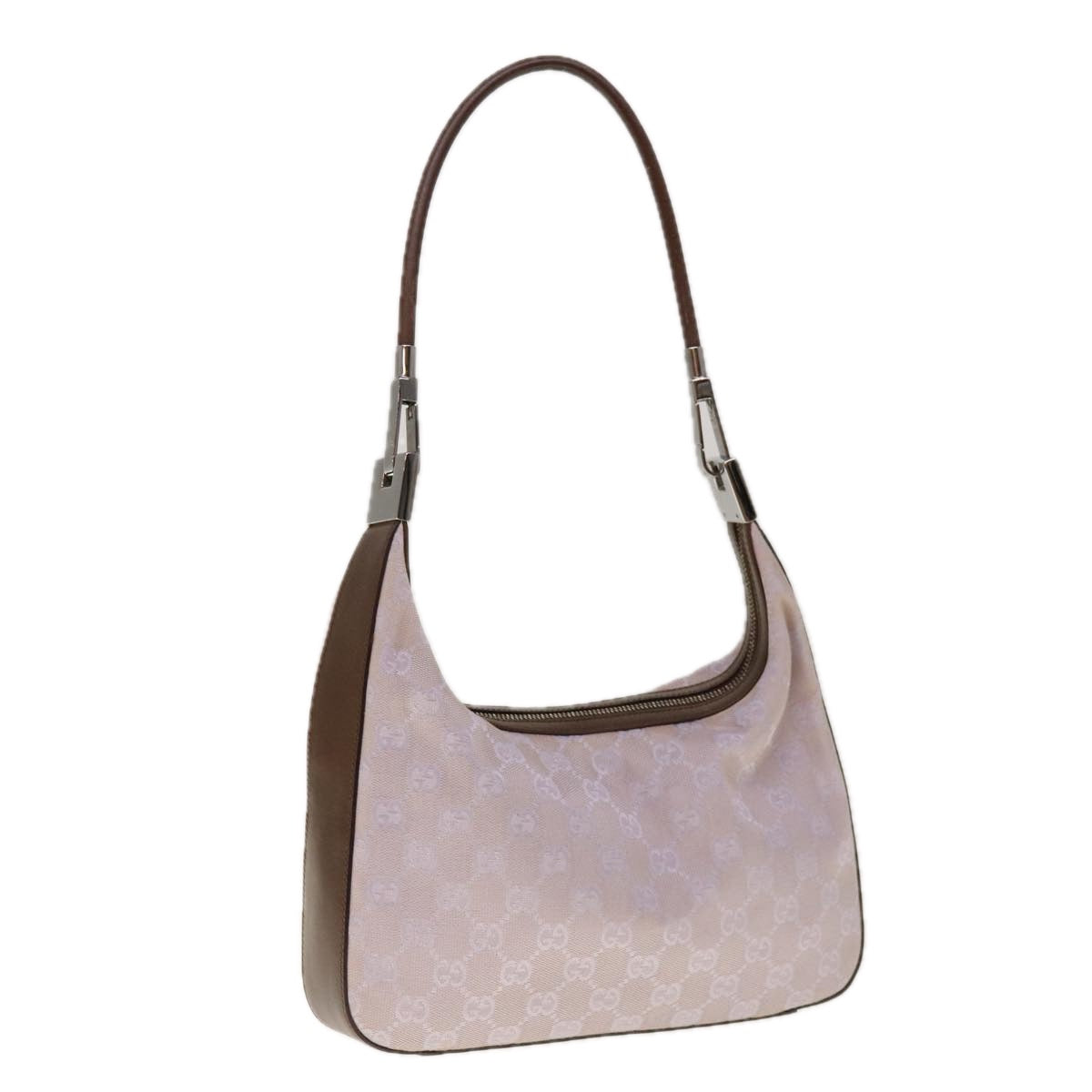 GUCCI GG Canvas Shoulder Bag Purple 01233 Auth yk10341