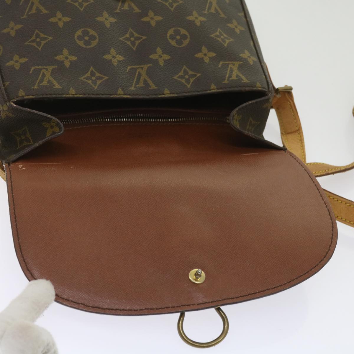 LOUIS VUITTON Monogram Saint Cloud GM Shoulder Bag M51242 LV Auth yk10367