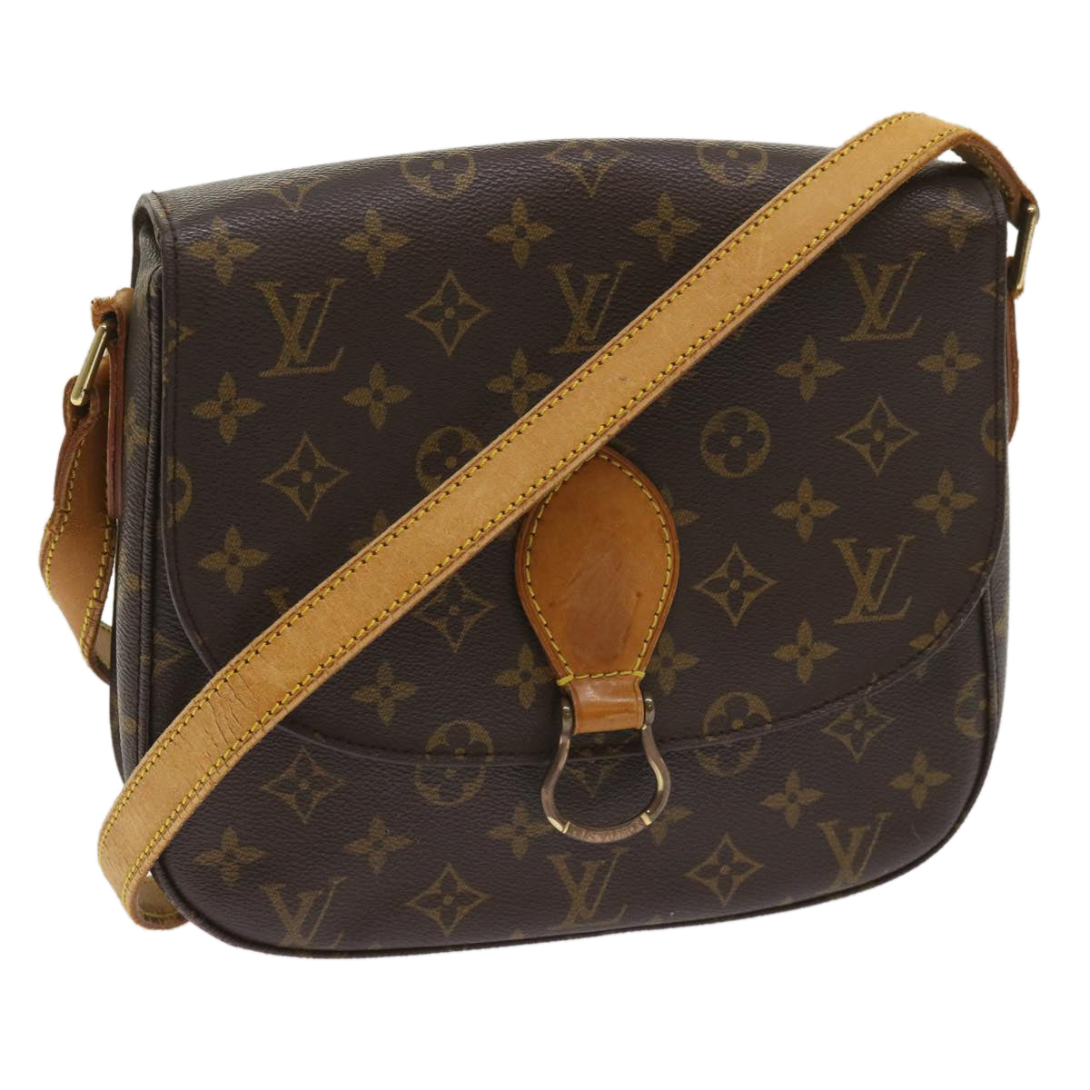 LOUIS VUITTON Monogram Saint Cloud GM Shoulder Bag M51242 LV Auth yk10374