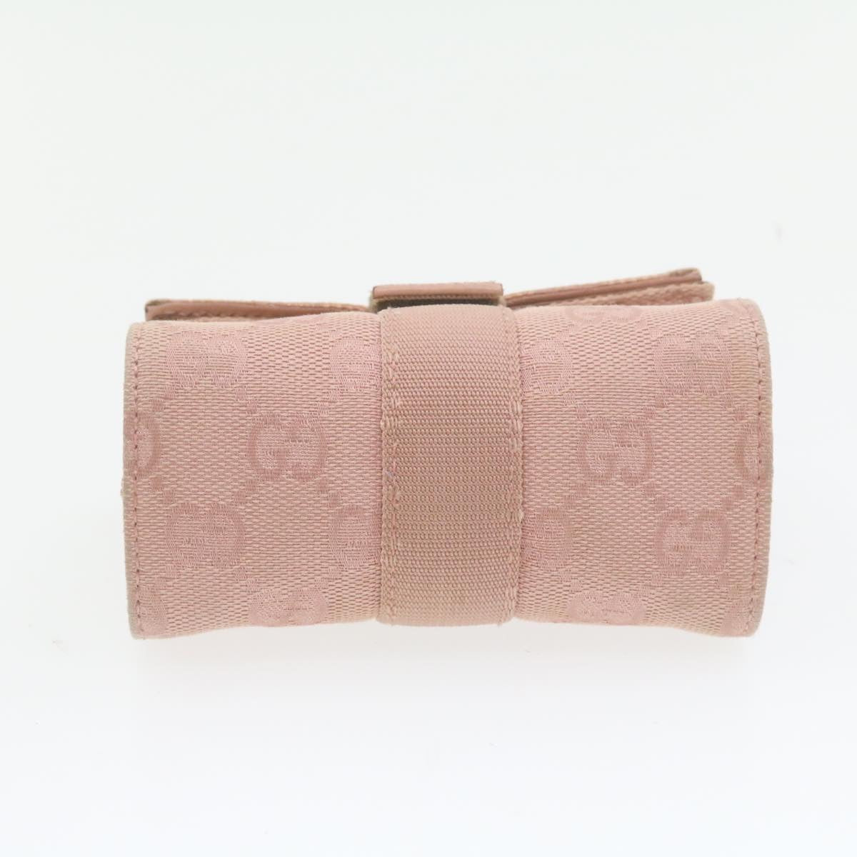 GUCCI GG Canvas Pouch Pink 0391055 Auth yk1437