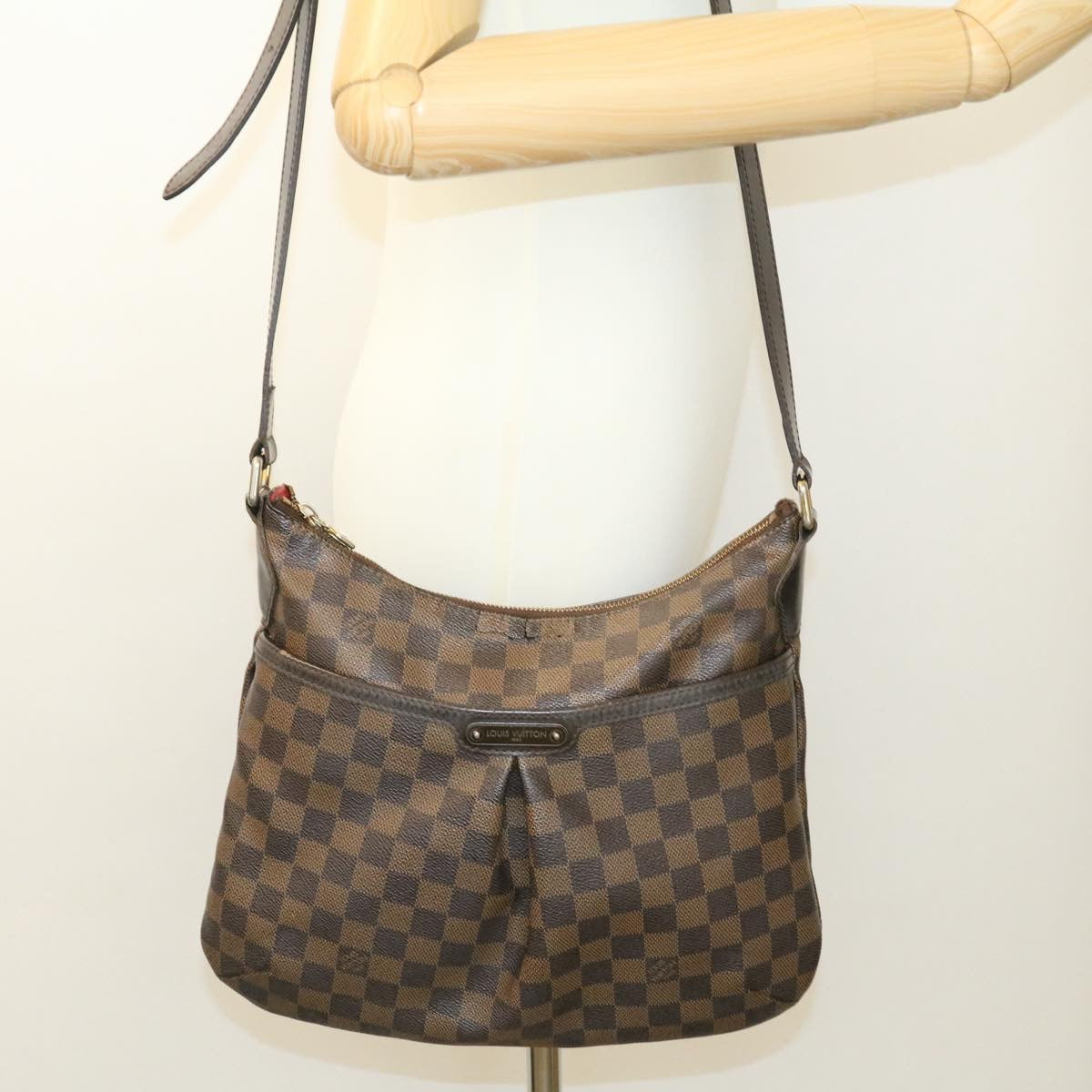 LOUIS VUITTON Damier Ebene Bloomsbury PM Shoulder Bag N42251 LV Authb yk2298