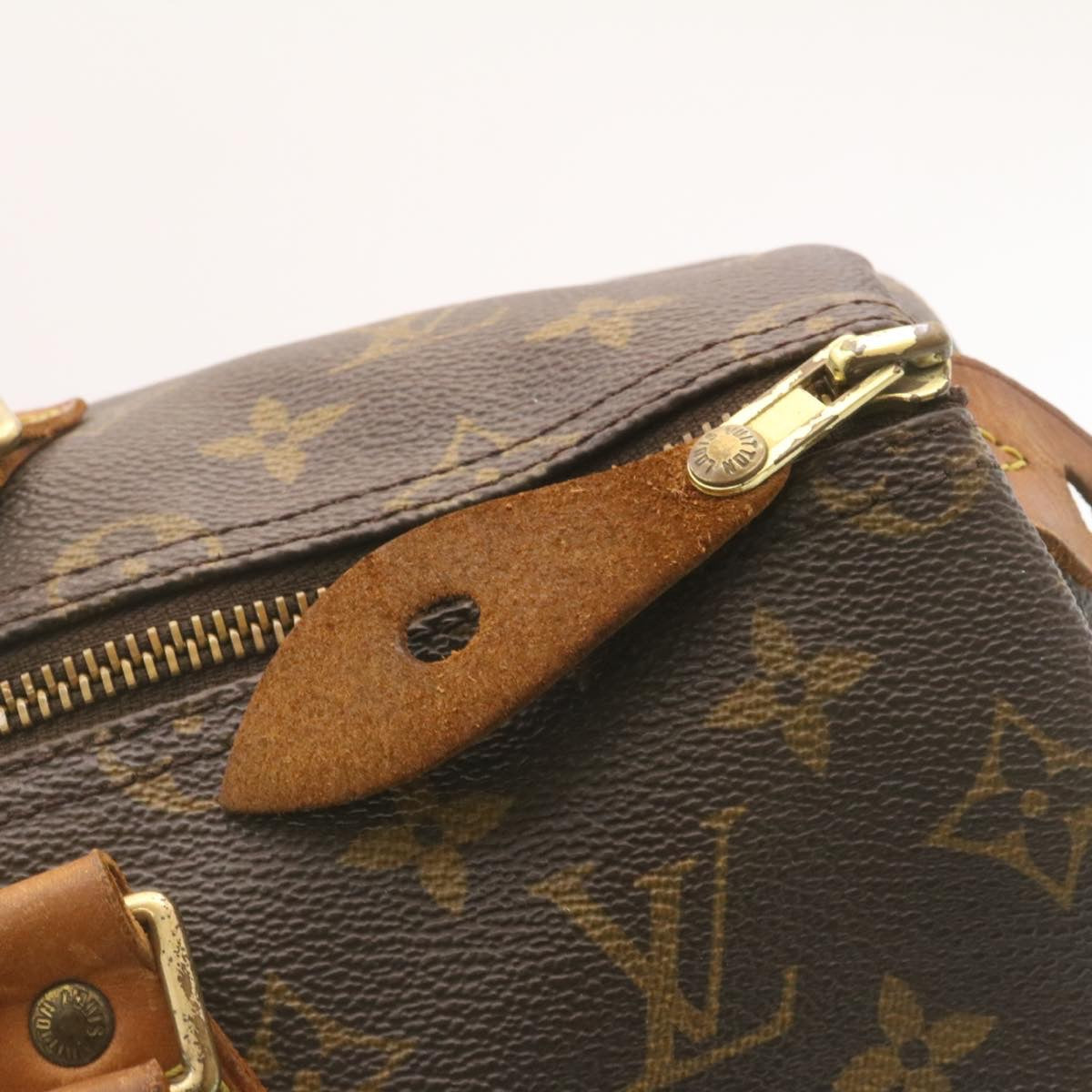 LOUIS VUITTON Monogram Speedy 35 Handbag M41524 LV Auth yk2544