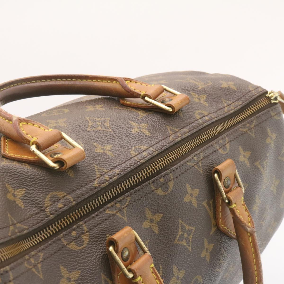 LOUIS VUITTON Monogram Speedy 35 Handbag M41524 LV Auth yk2544