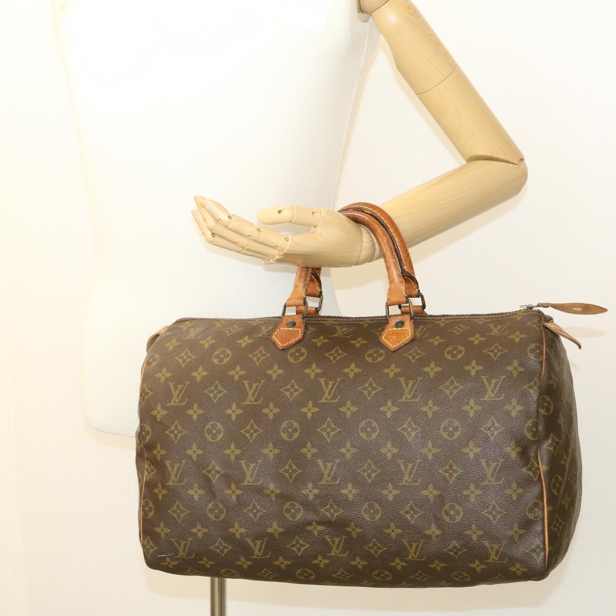 LOUIS VUITTON Monogram Speedy 40 Hand Bag M41522 LV Auth yk2970