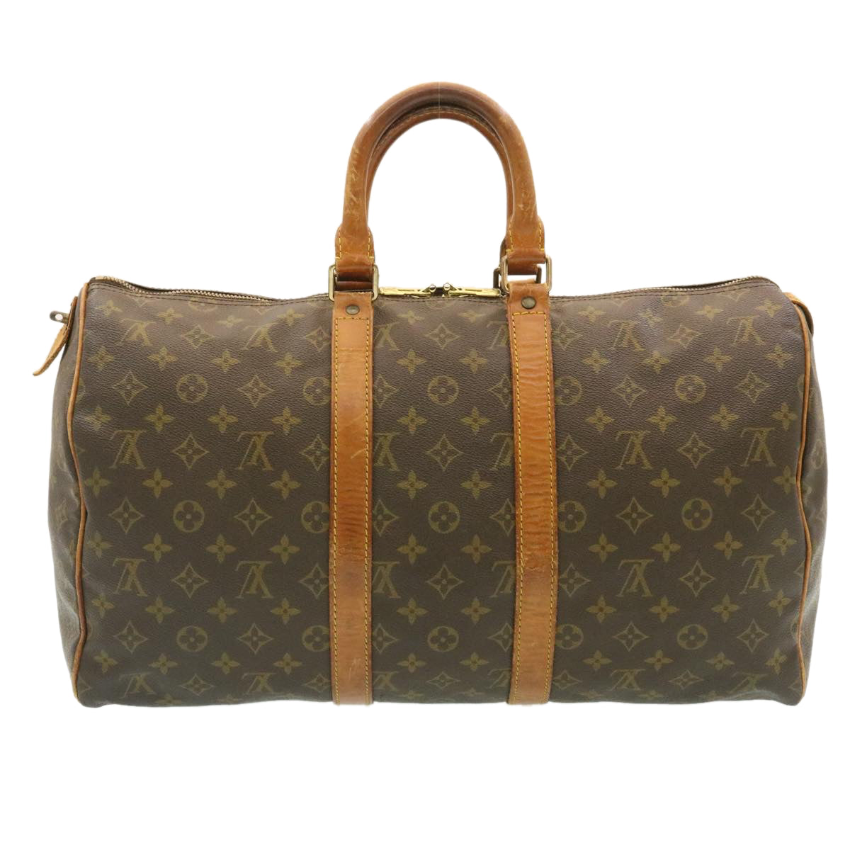 LOUIS VUITTON Monogram Keepall 45 Boston Bag M41428 LV Auth yk2991