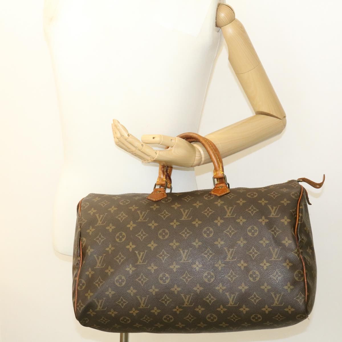 LOUIS VUITTON Monogram Speedy 40 Hand Bag M41522 LV Auth yk3048