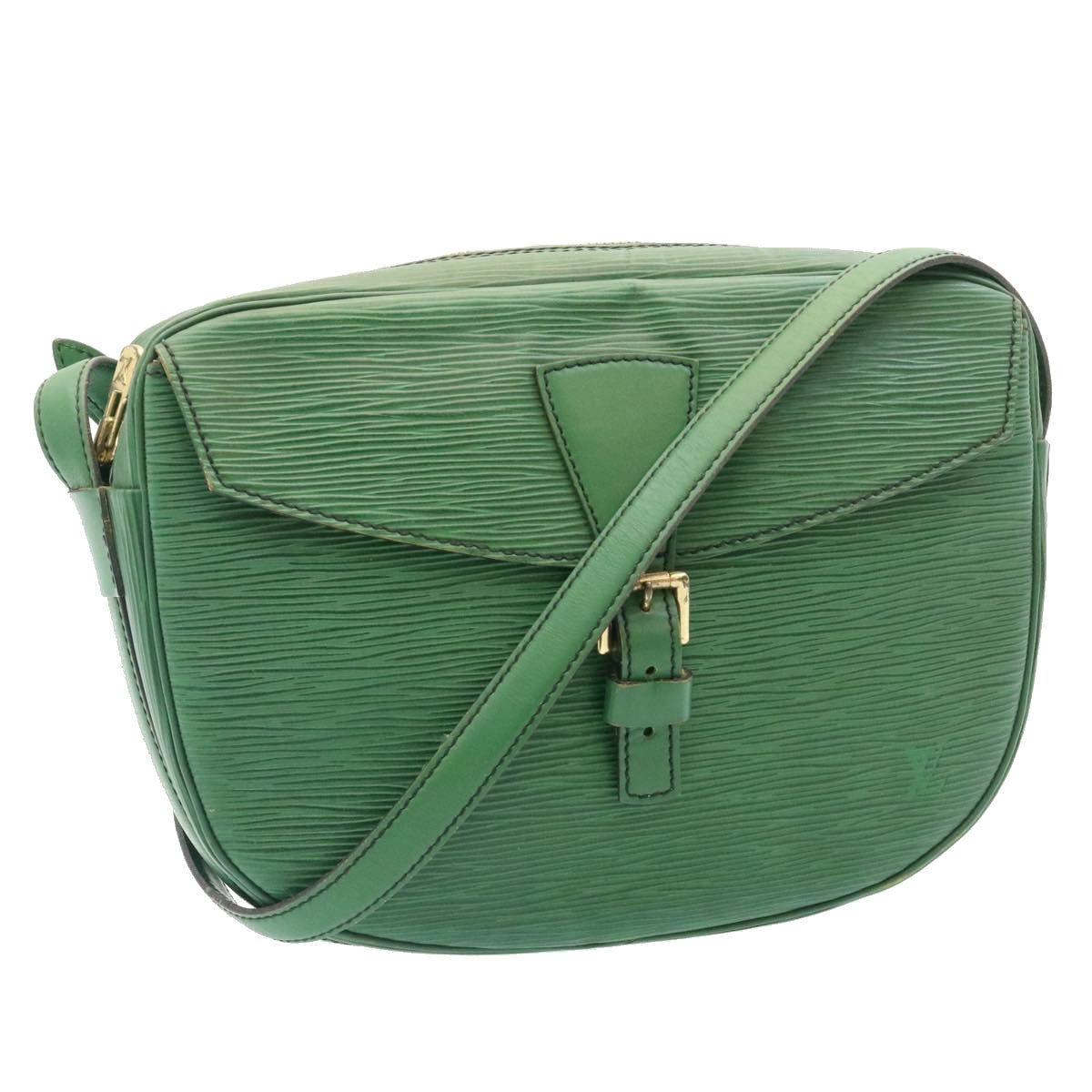 LOUIS VUITTON Epi June Feuille Shoulder Bag Green M52154 LV Auth yk3239