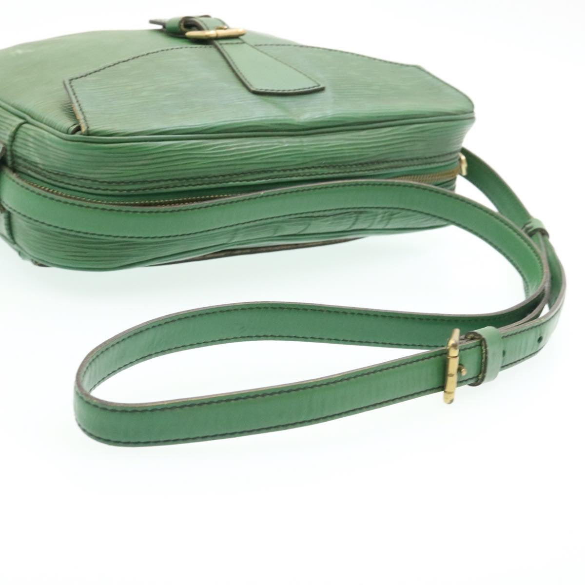 LOUIS VUITTON Epi June Feuille Shoulder Bag Green M52154 LV Auth yk3239