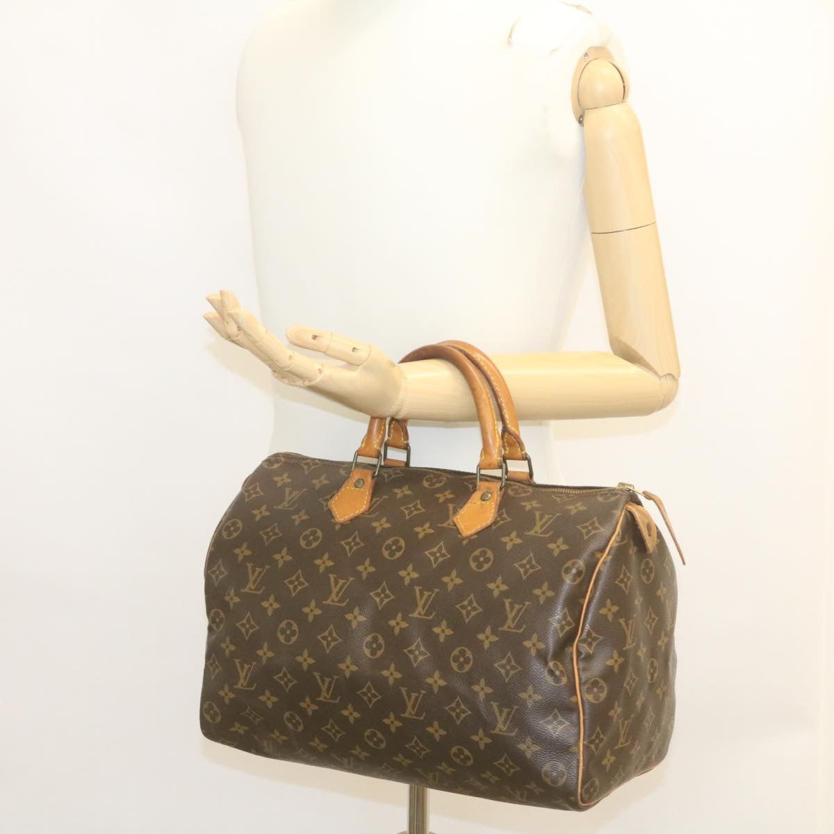 LOUIS VUITTON Monogram Speedy 40 Hand Bag M41522 LV Auth yk3548