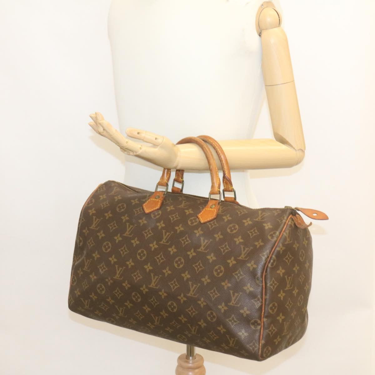 LOUIS VUITTON Monogram Speedy 40 Hand Bag M41522 LV Auth yk3548