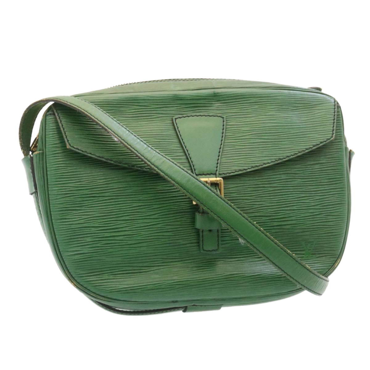 LOUIS VUITTON Epi Jeune Fille MM Shoulder Bag Green M52154 LV Auth yk3606