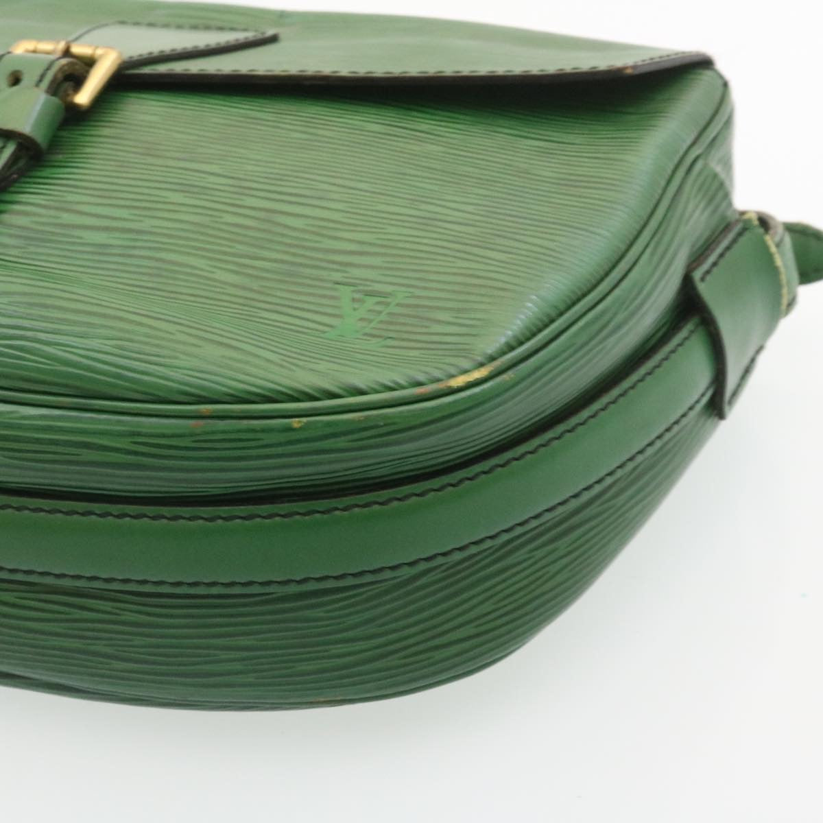 LOUIS VUITTON Epi Jeune Fille MM Shoulder Bag Green M52154 LV Auth yk3606