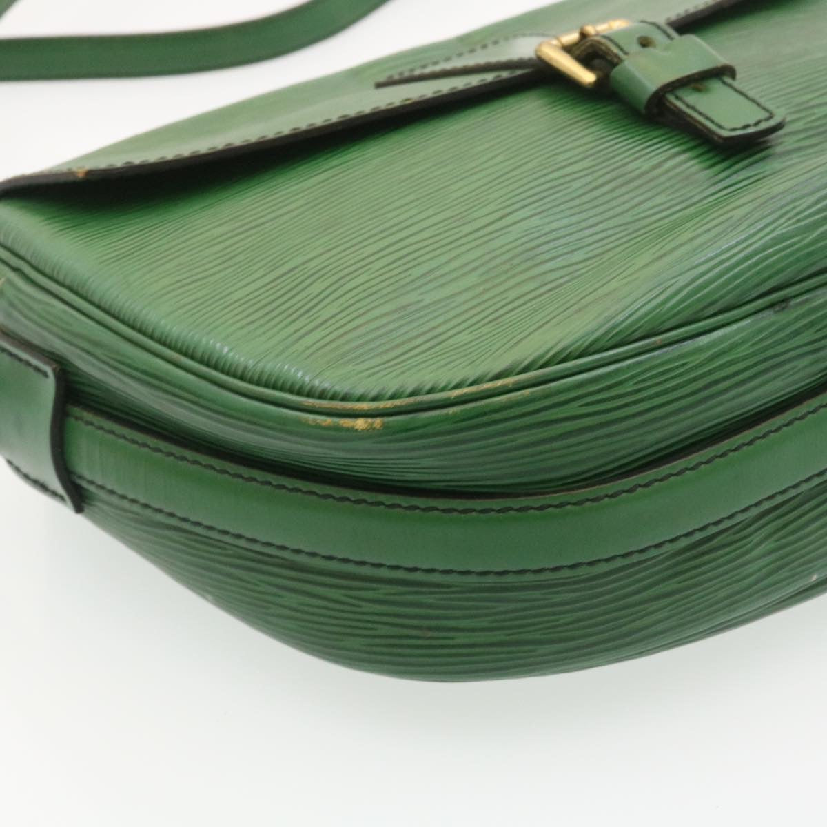 LOUIS VUITTON Epi Jeune Fille MM Shoulder Bag Green M52154 LV Auth yk3606