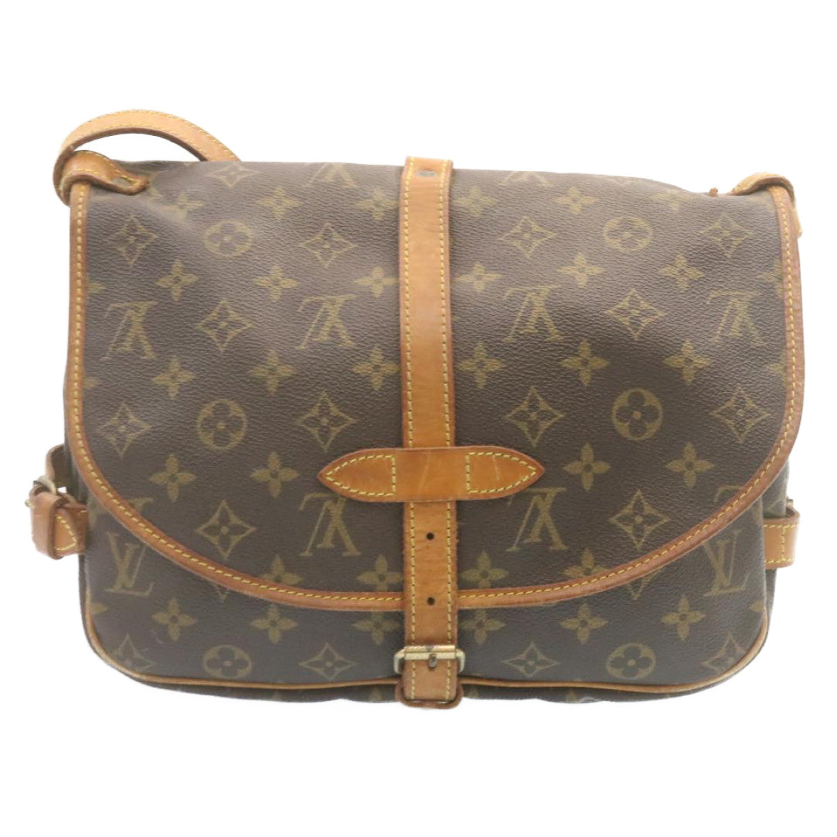 LOUIS VUITTON Monogram Saumur 30 Shoulder Bag M42256 LV Auth yk3654 - 0