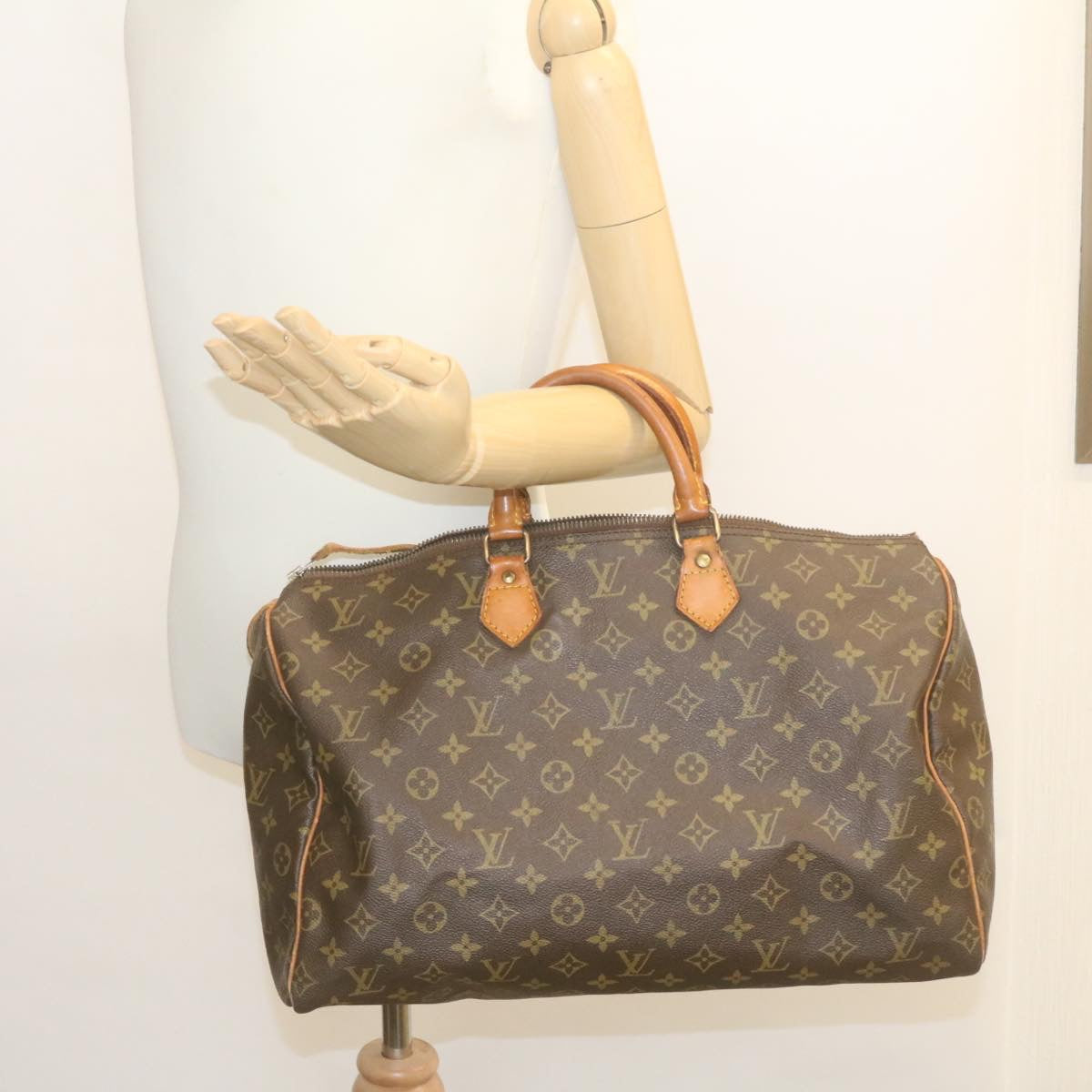 LOUIS VUITTON Monogram Speedy 40 Hand Bag M41522 LV Auth yk3736