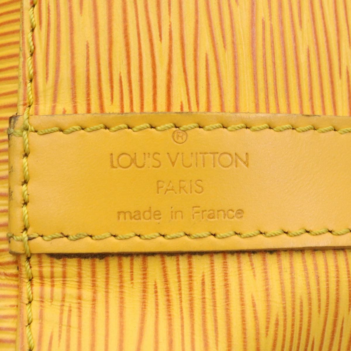LOUIS VUITTON Epi Petit Noe Shoulder Bag Yellow M44109 LV Auth yk3979