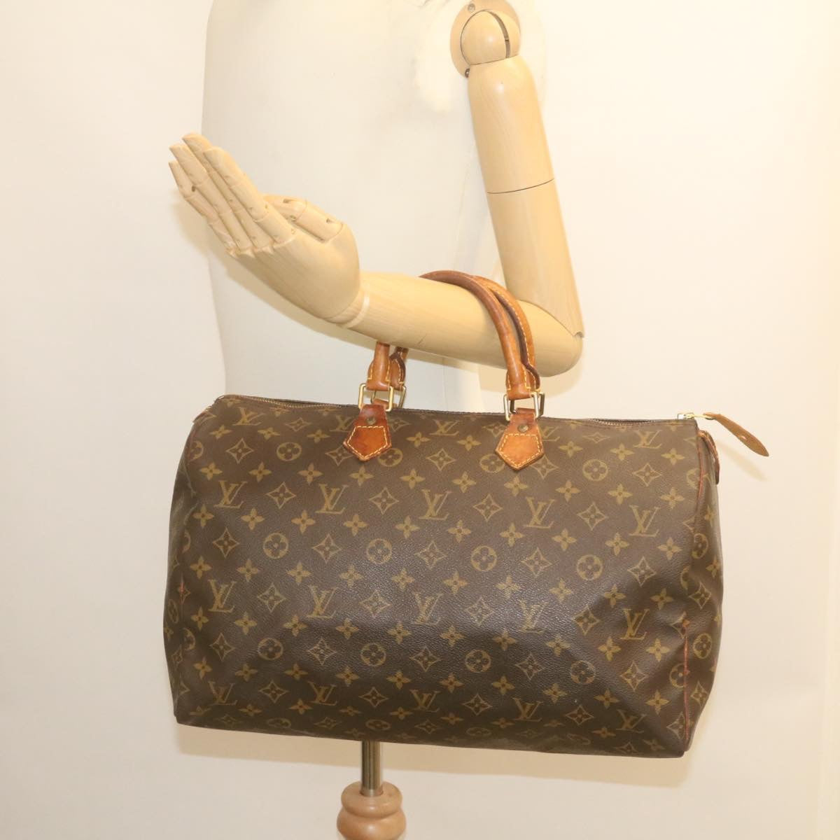 LOUIS VUITTON Monogram Speedy 40 Hand Bag M41522 LV Auth yk4013