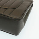 CHANEL Mademoiselle Big COCO Mark Chain ShoulderBag Lamb Skin Black Auth yk4080A-15