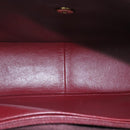 CHANEL Mademoiselle Big COCO Mark Chain ShoulderBag Lamb Skin Black Auth yk4080A-11