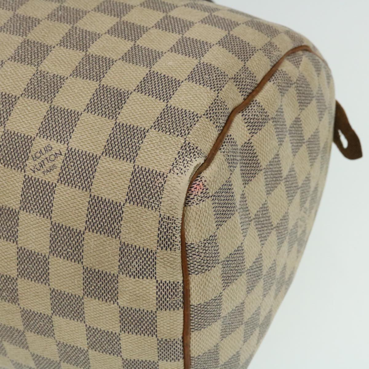 LOUIS VUITTON Damier Azur Speedy 30 Hand Bag N41533 LV Auth yk4090