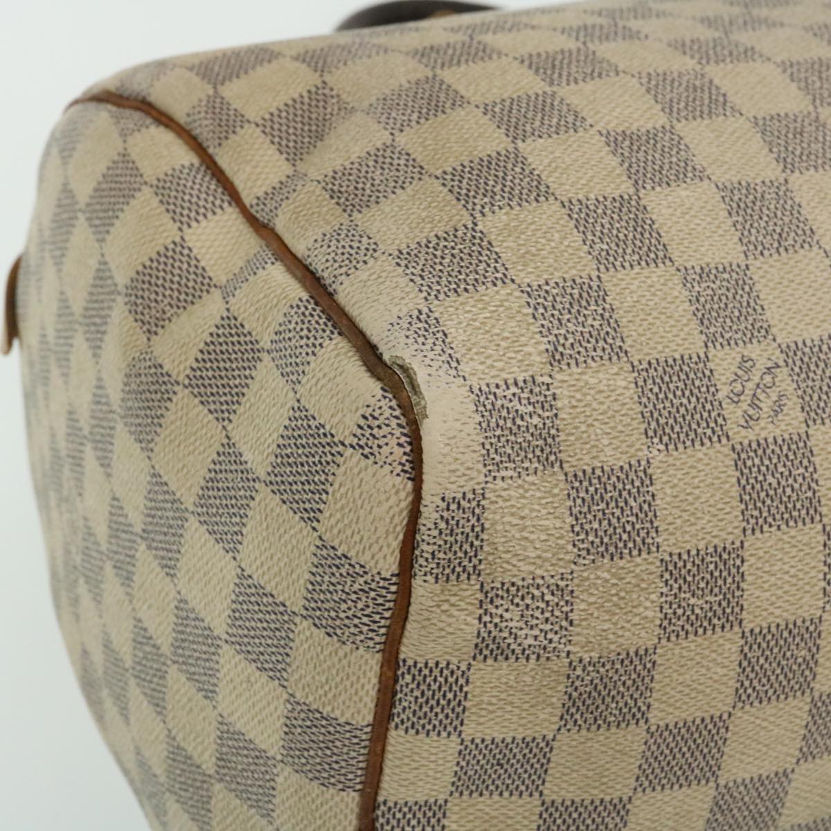 LOUIS VUITTON Damier Azur Speedy 30 Hand Bag N41533 LV Auth yk4090