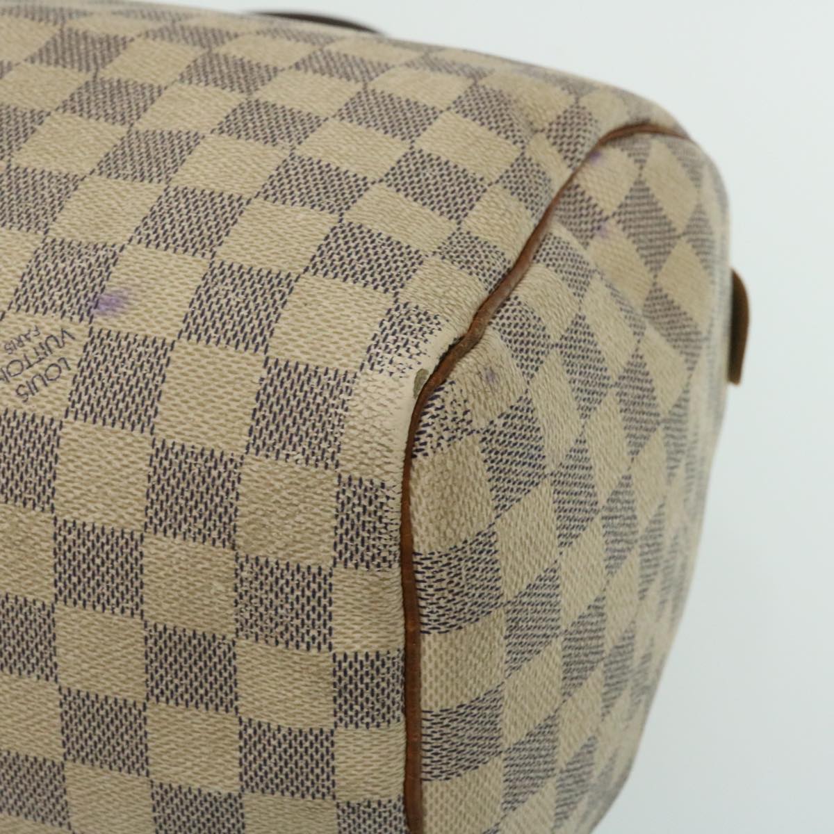 LOUIS VUITTON Damier Azur Speedy 30 Hand Bag N41533 LV Auth yk4090