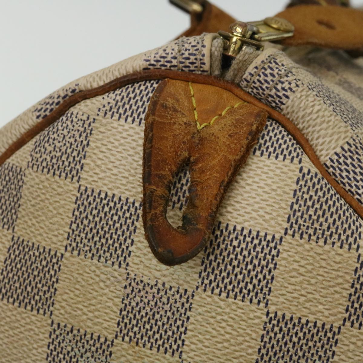 LOUIS VUITTON Damier Azur Speedy 30 Hand Bag N41533 LV Auth yk4090