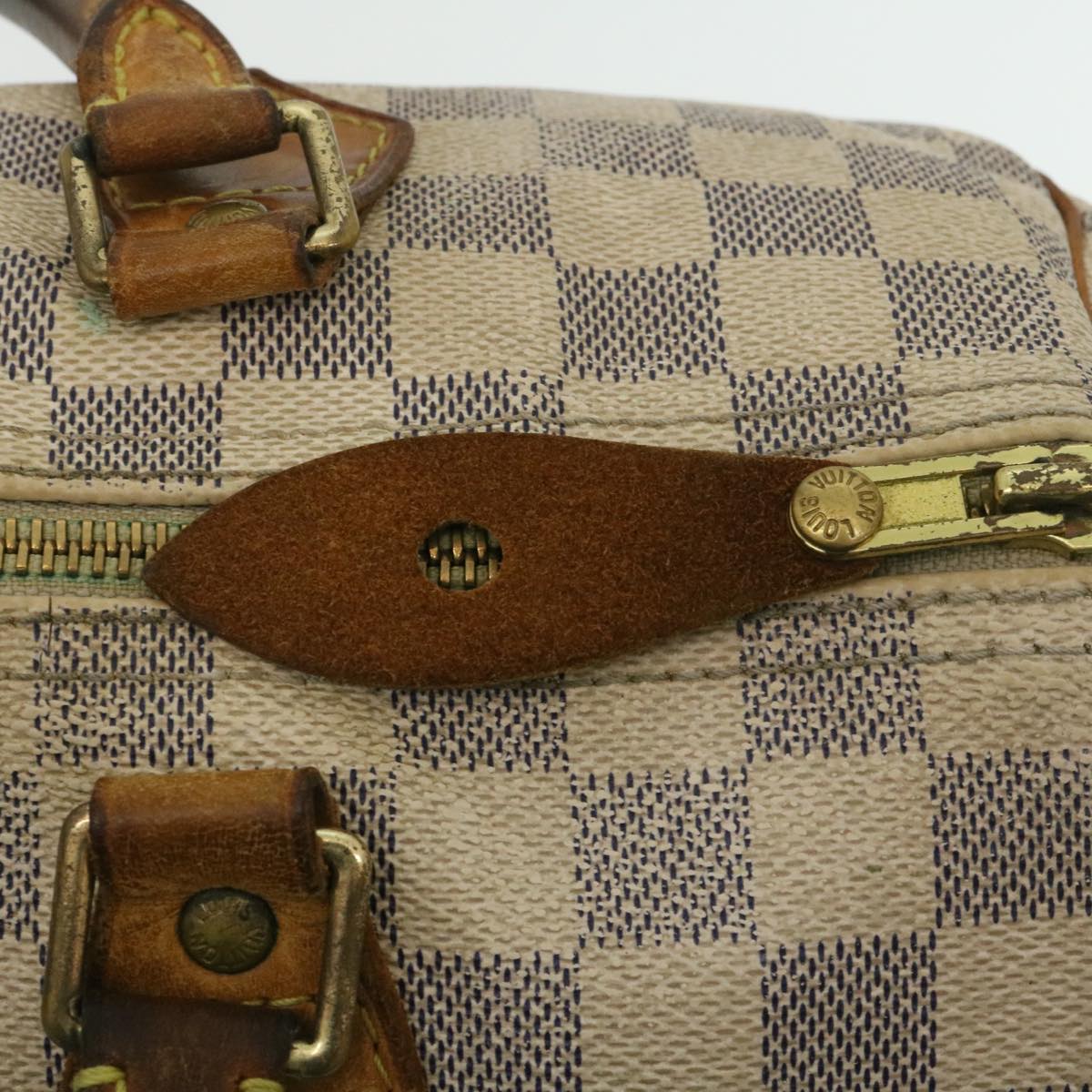 LOUIS VUITTON Damier Azur Speedy 30 Hand Bag N41533 LV Auth yk4090