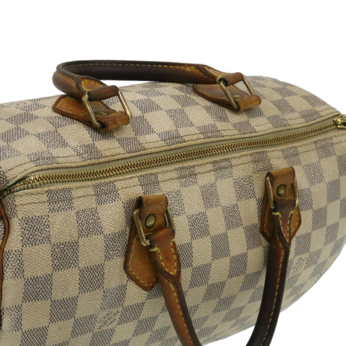 LOUIS VUITTON Damier Azur Speedy 30 Hand Bag N41533 LV Auth yk4090