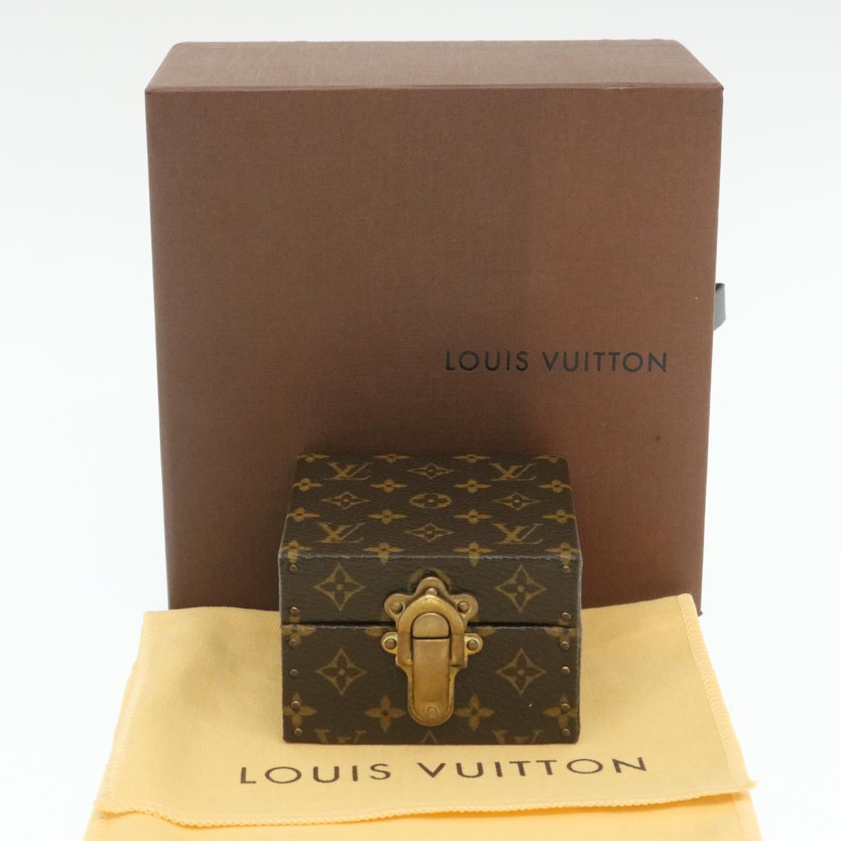 LOUIS VUITTON Monogram Eccrine Declaration Jewelry Box M21010 LV Auth yk4117