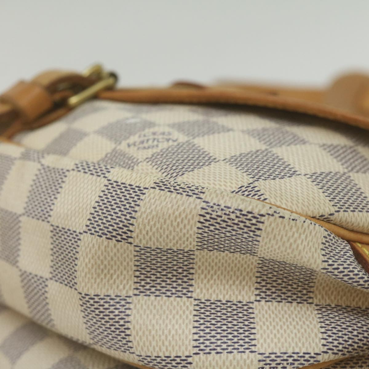 LOUIS VUITTON Damier Azur Canvas Saumur 30 Shoulder Bag N48202 LV Auth yk4138