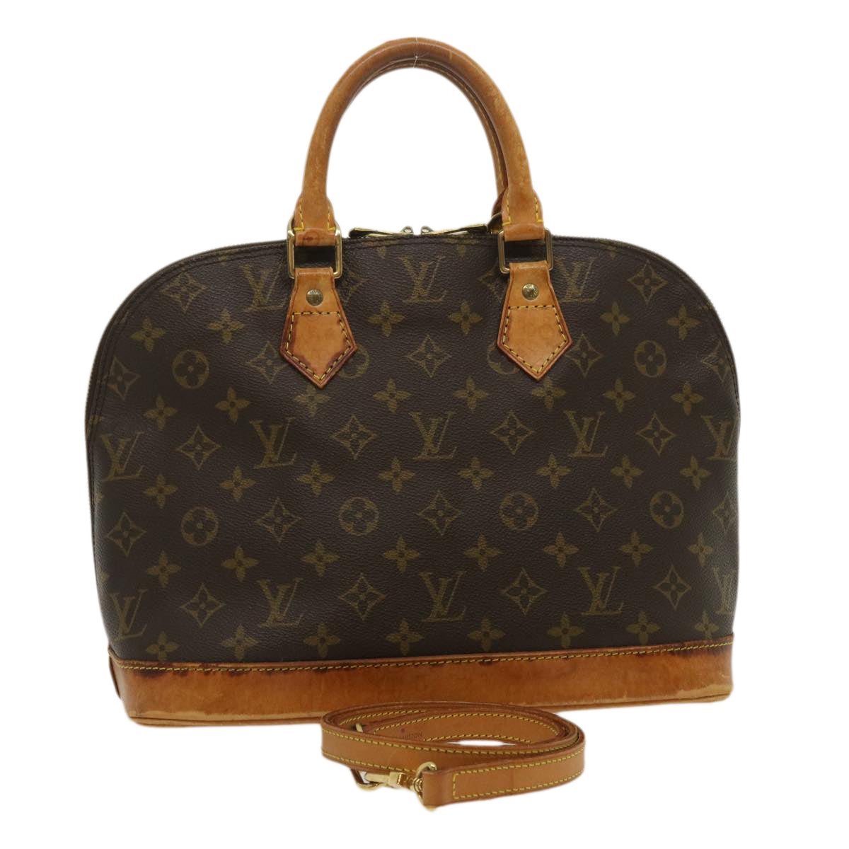 LOUIS VUITTON Monogram Alma Hand Bag M51130 LV Auth yk4179