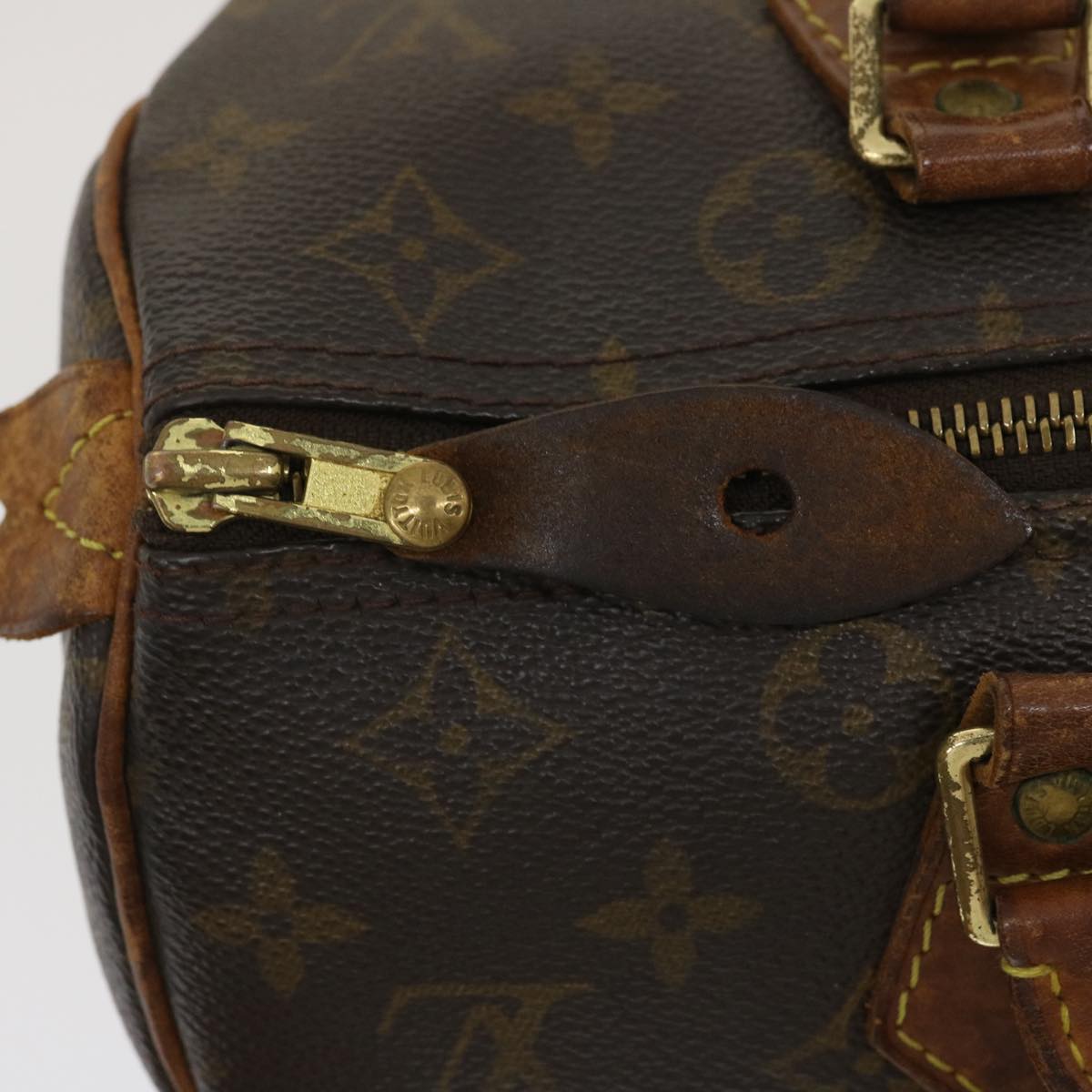 LOUIS VUITTON Monogram Speedy 30 Hand Bag M41526 LV Auth yk4288