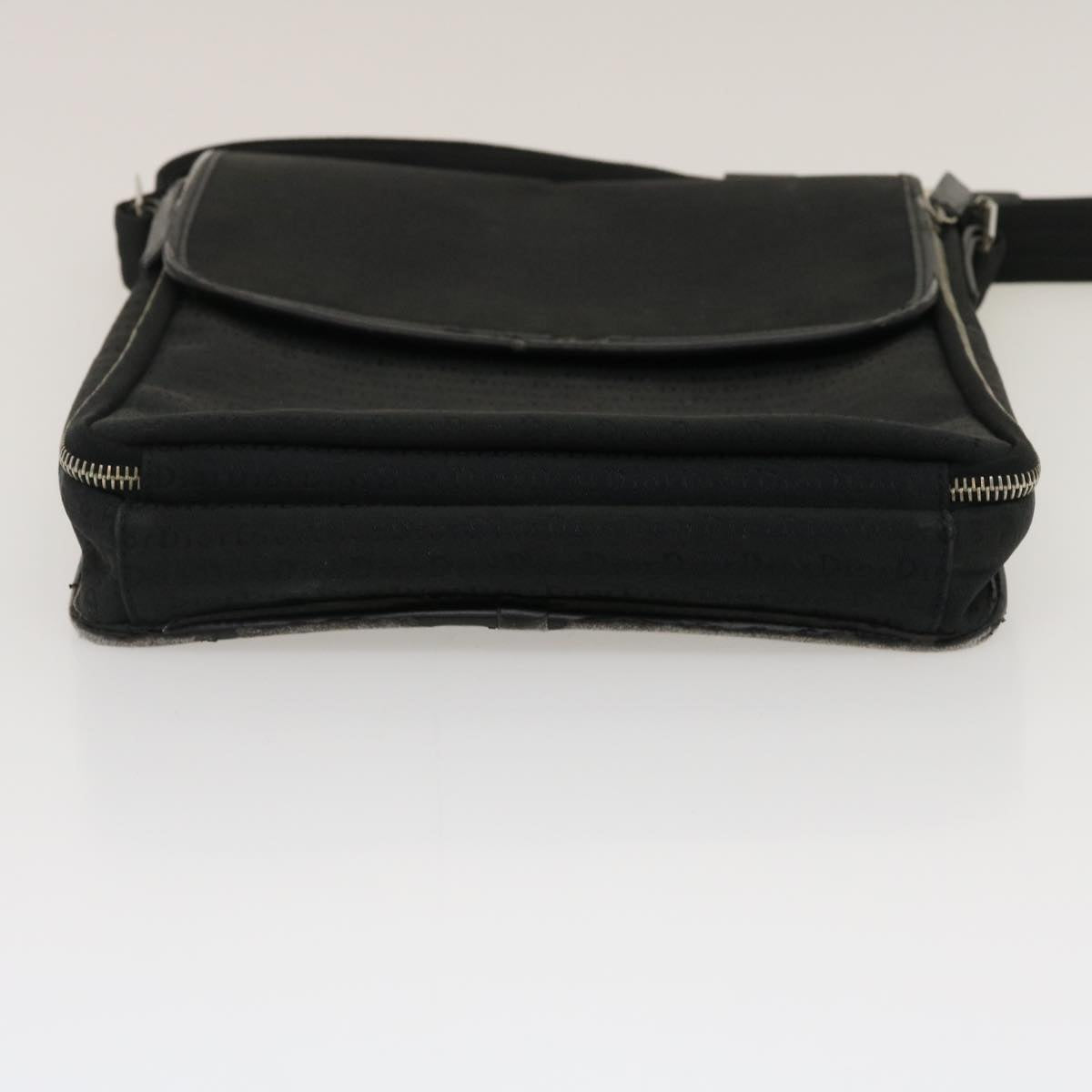 Christian Dior Shoulder Bag Canvas Black Auth yk4318